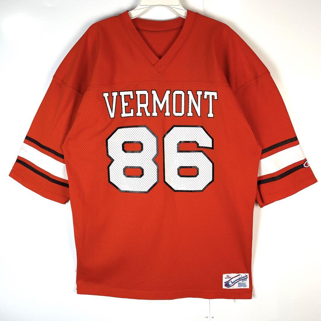 USA製Championチャンピオンフットボールシャツゲームシャツ袖ロゴワッペン拍卖