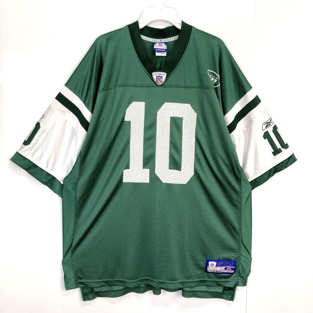 ゲームシャツReebokリーボックNFLビックサイズメッシュjetsジェッツ拍卖