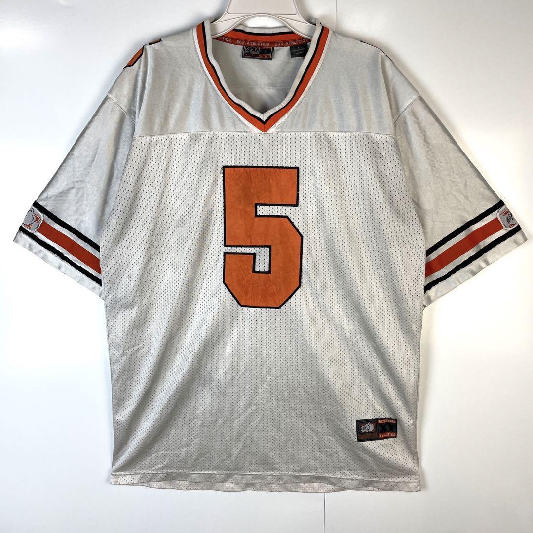 SCX Athleticsフットボールシャツゲームシャツワッペンヴィンテージ拍卖