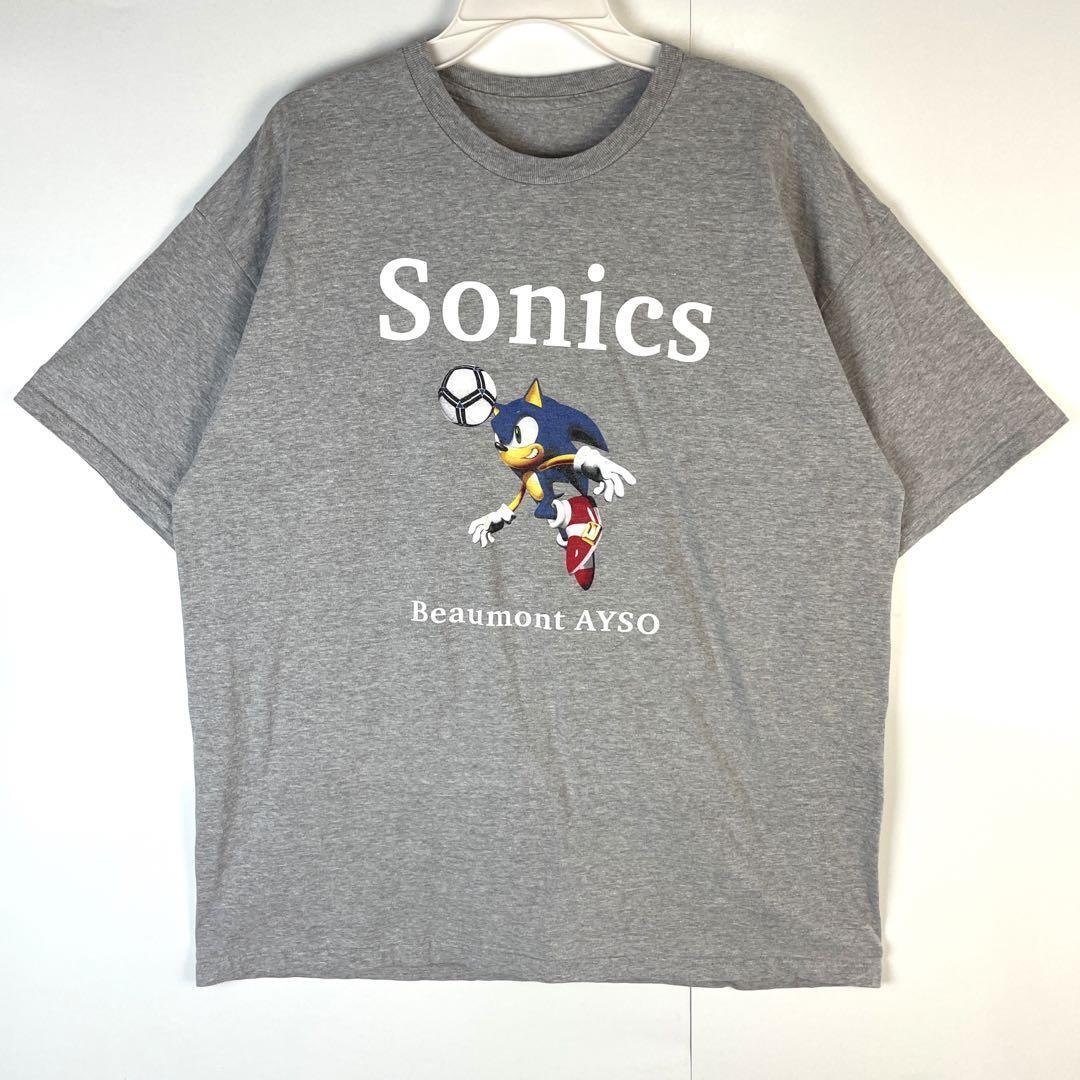 SonicsソニックキャラクターTシャツゲームTサッカーナンバリングヴィンテージ拍卖
