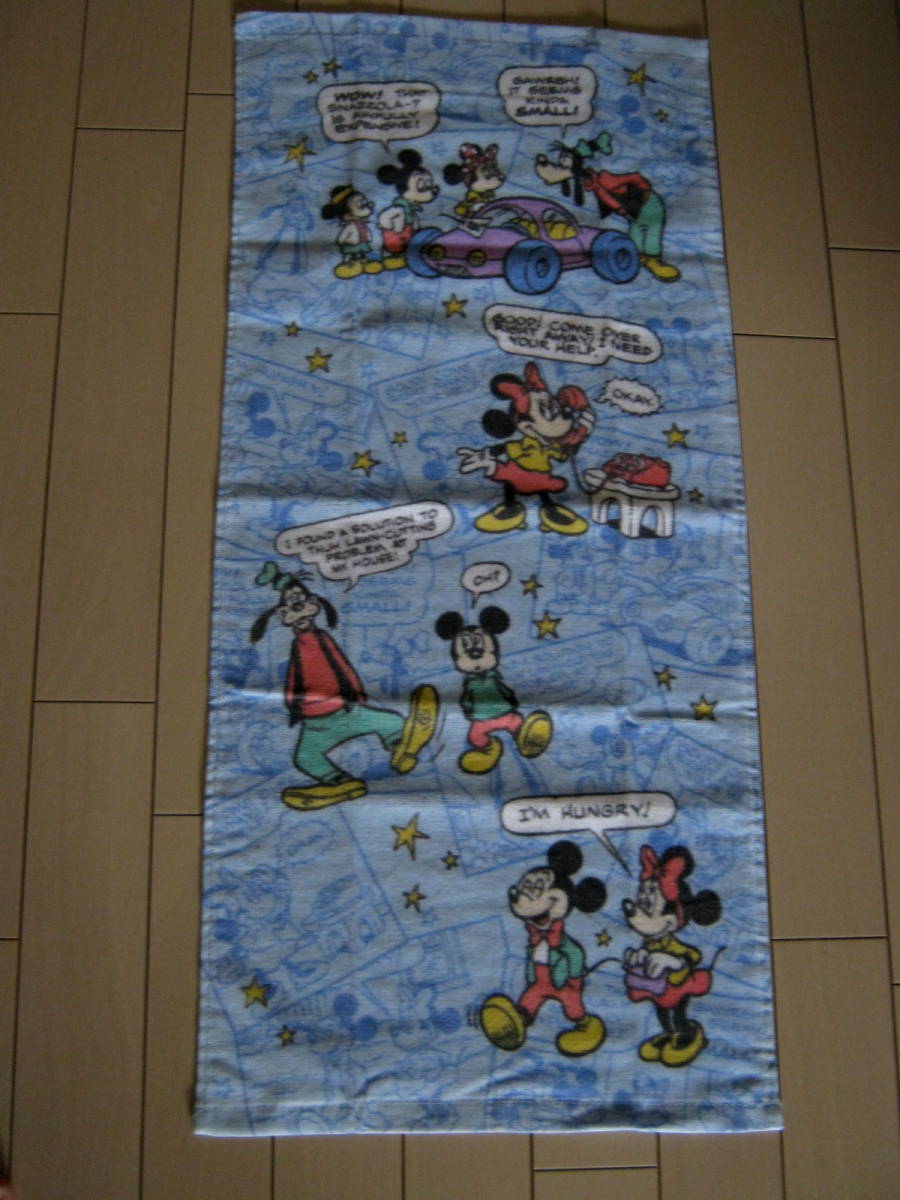 1.【新品】ディズニー グーフィー ミッキー ミニー*フェイスタオル*アメコミ柄拍卖