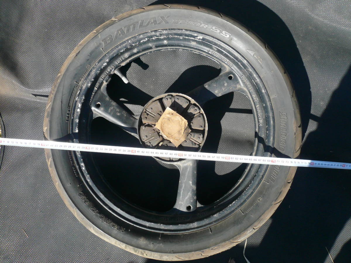 ヤマハ 純正 29L 3HM キャストホイール ハブダンパー 付き 塗装跡あり 当時物希少素人長期保管品拍卖