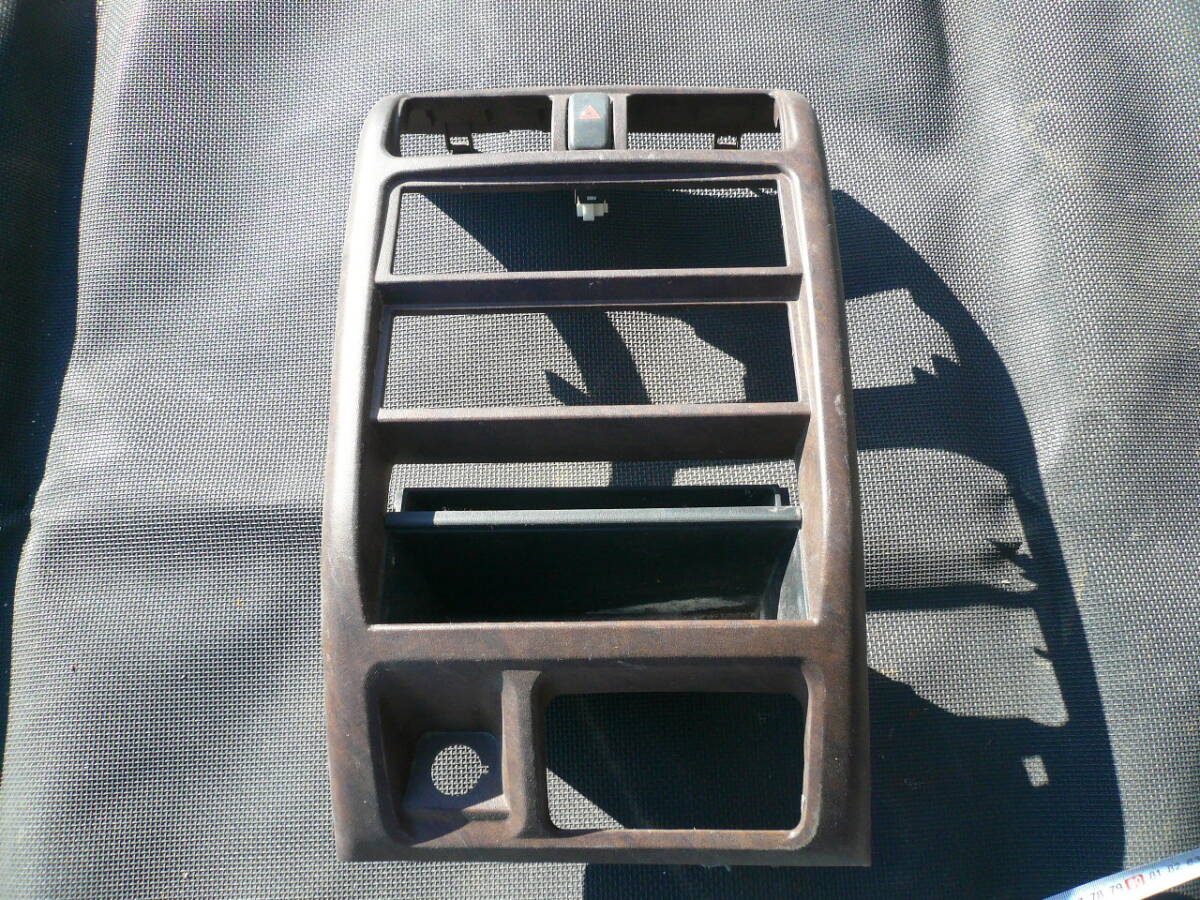 ミツビシ ミニカ タウンビー ミニカトッポBJ ウッド 木目調 コンソール カバー? ハザードスイッチ付き 当時物希少素人長期保管品拍卖