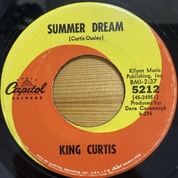 KING CURTIS SUMMER DREAM / MELANCHOLY SERENADE 45's 7インチ拍卖