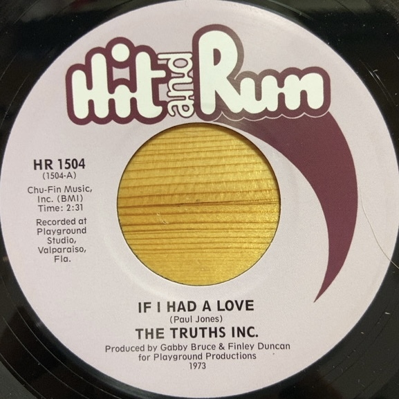 TRUTH INC. IF I HAD A LOVE 45's 7インチ拍卖