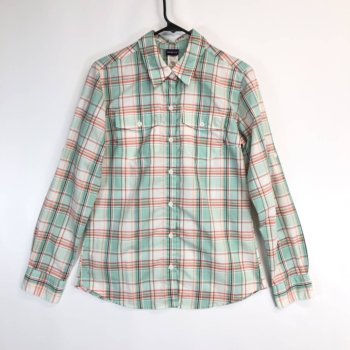 パタゴニア Patagonia 長袖ボタンシャツ レディース0サイズ 54300SP14 チェック柄拍卖