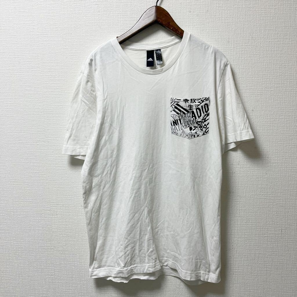 adidas アディダス 半袖 Tシャツ ポケットTシャツ Mサイズ ホワイト拍卖