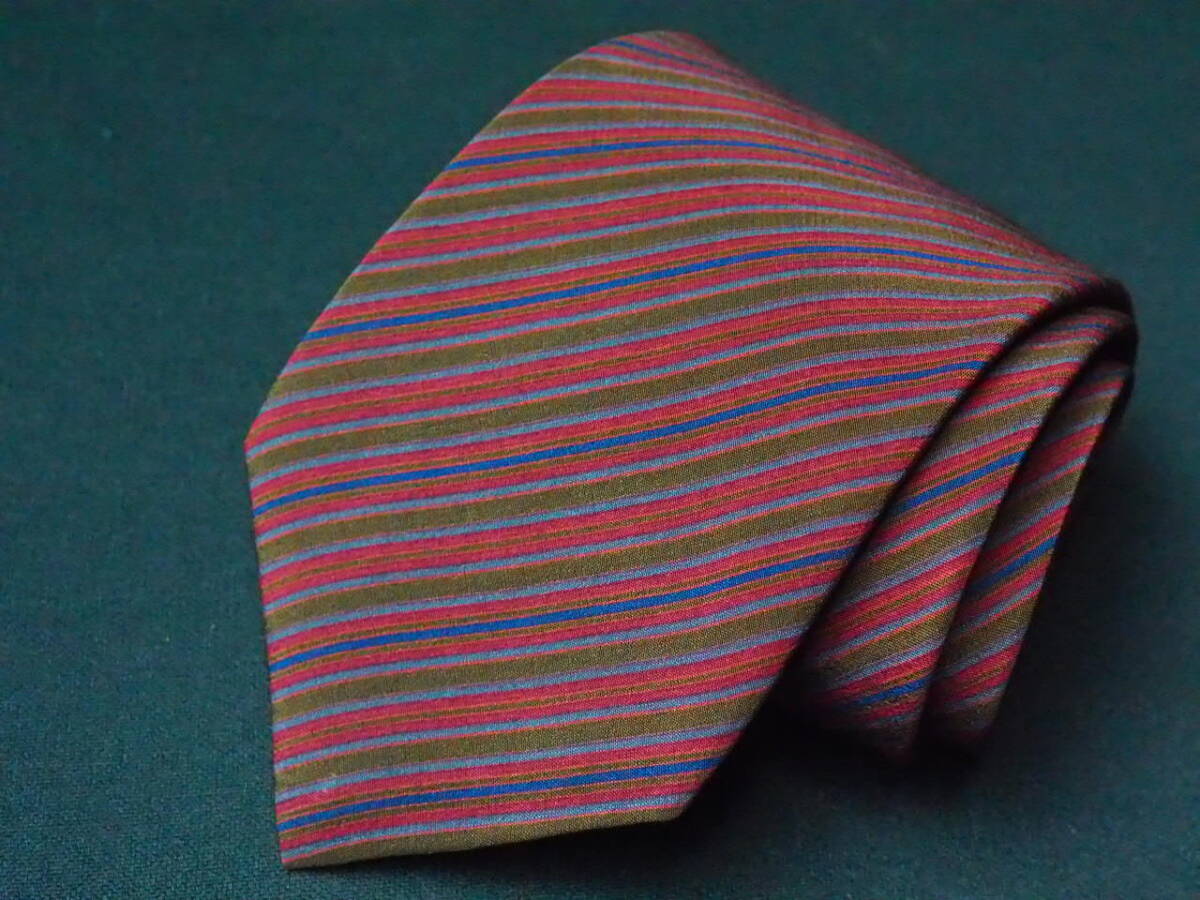 美品 【CELINE セリーヌ】A1388 ワインブラウン系 ロゴ スペイン SPAIN製 SILK ブランド ネクタイ 古着 良品拍卖