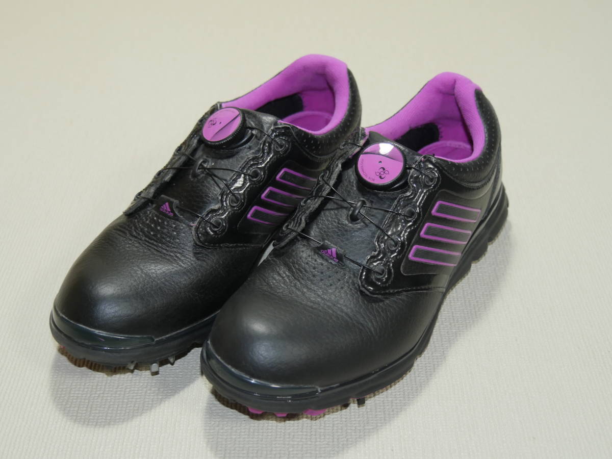 アディダス ダイヤル式 レディースゴルフシューズ Q46699 22.5拍卖