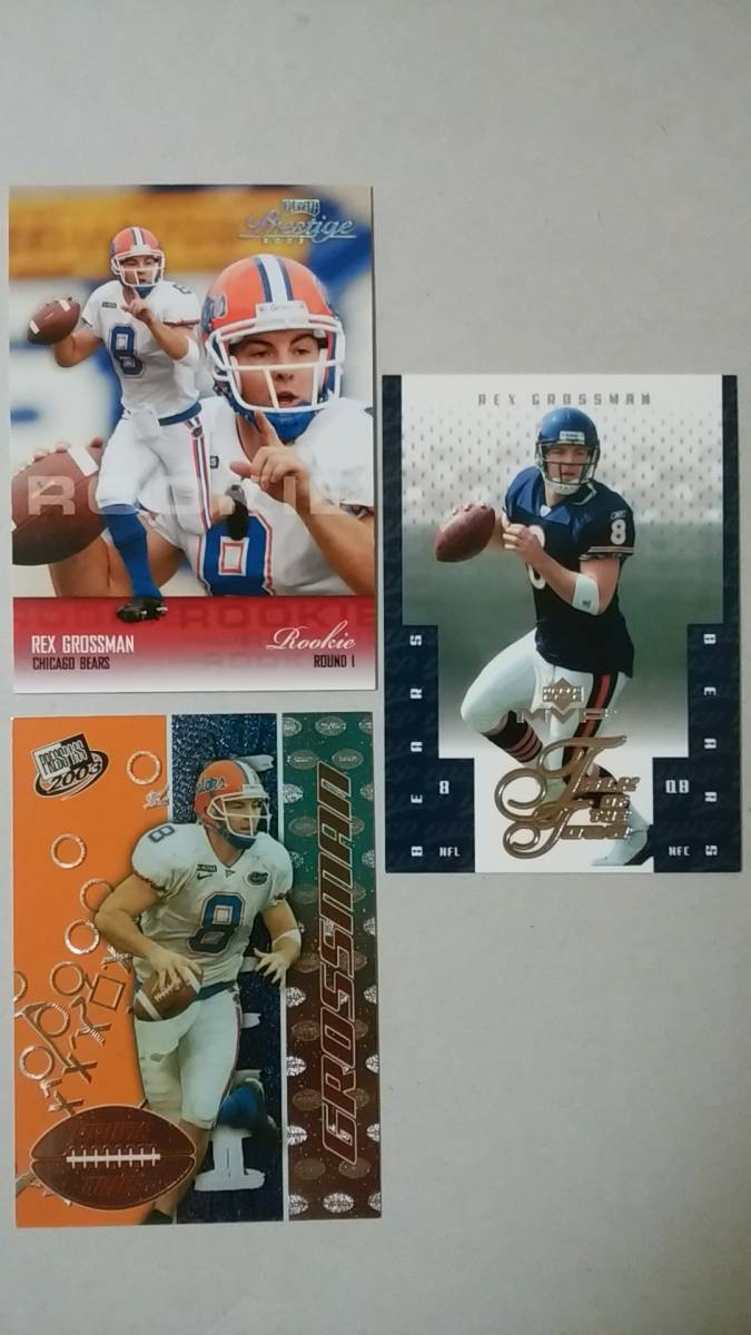 NFLカード REX GROSSMAN 9種 RC1 ベアーズ QB拍卖
