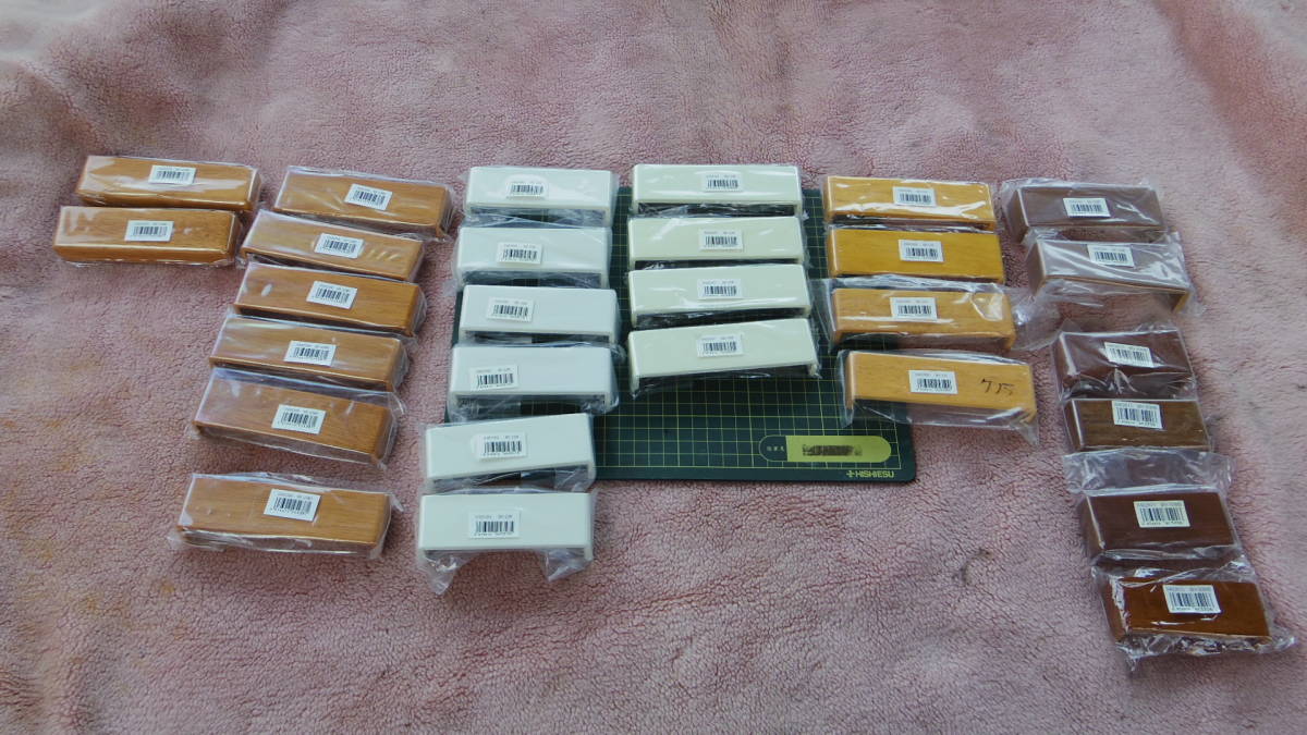 新品 マツ六 BAUHAUS ベースプレート用 木製エンドカバー 各種28枚セット (手すり、住宅改修、介護)拍卖