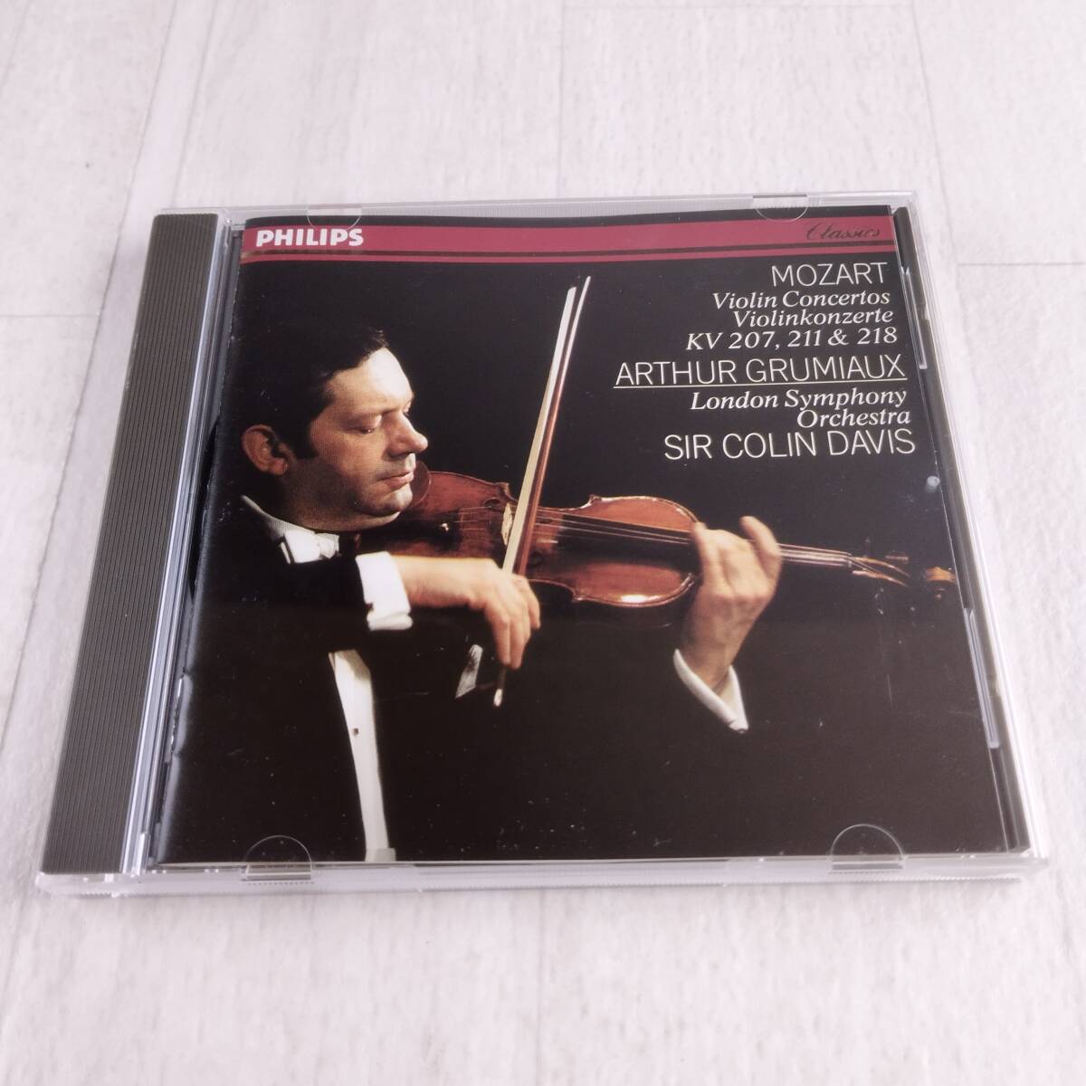 1C11 CD ARTHUR GRUMIAUX COLIN DAVIS MOZART VIOLIN CONCERTOS K.207 .211 .&218拍卖