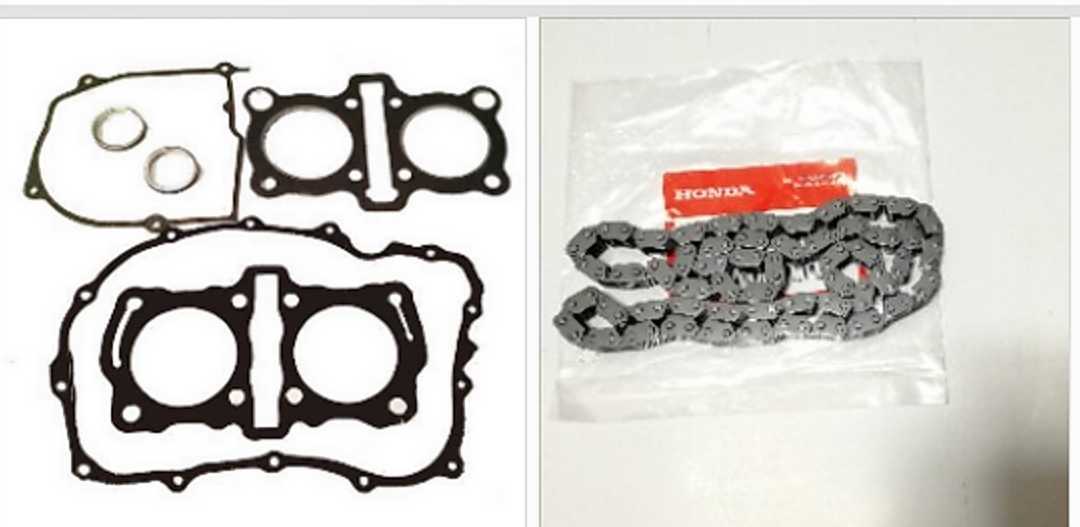 PAYPAY CB400T CB400N ホークⅡ 新品 ガスケット カム チエーン セット ホークⅢ拍卖