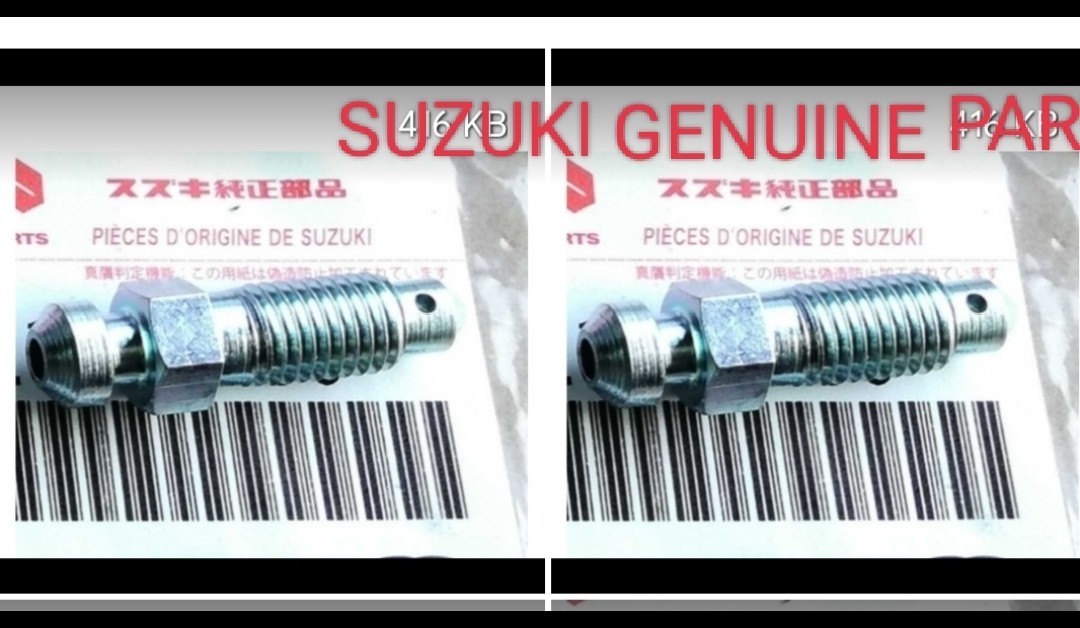 PayPaySUZUKI 純正 GT750 GT550 GS750 GS550 GS750E GS400 GSX400F RG250 ブレーキ キヤリパー エア抜き ボルト2個分 GT380 拍卖