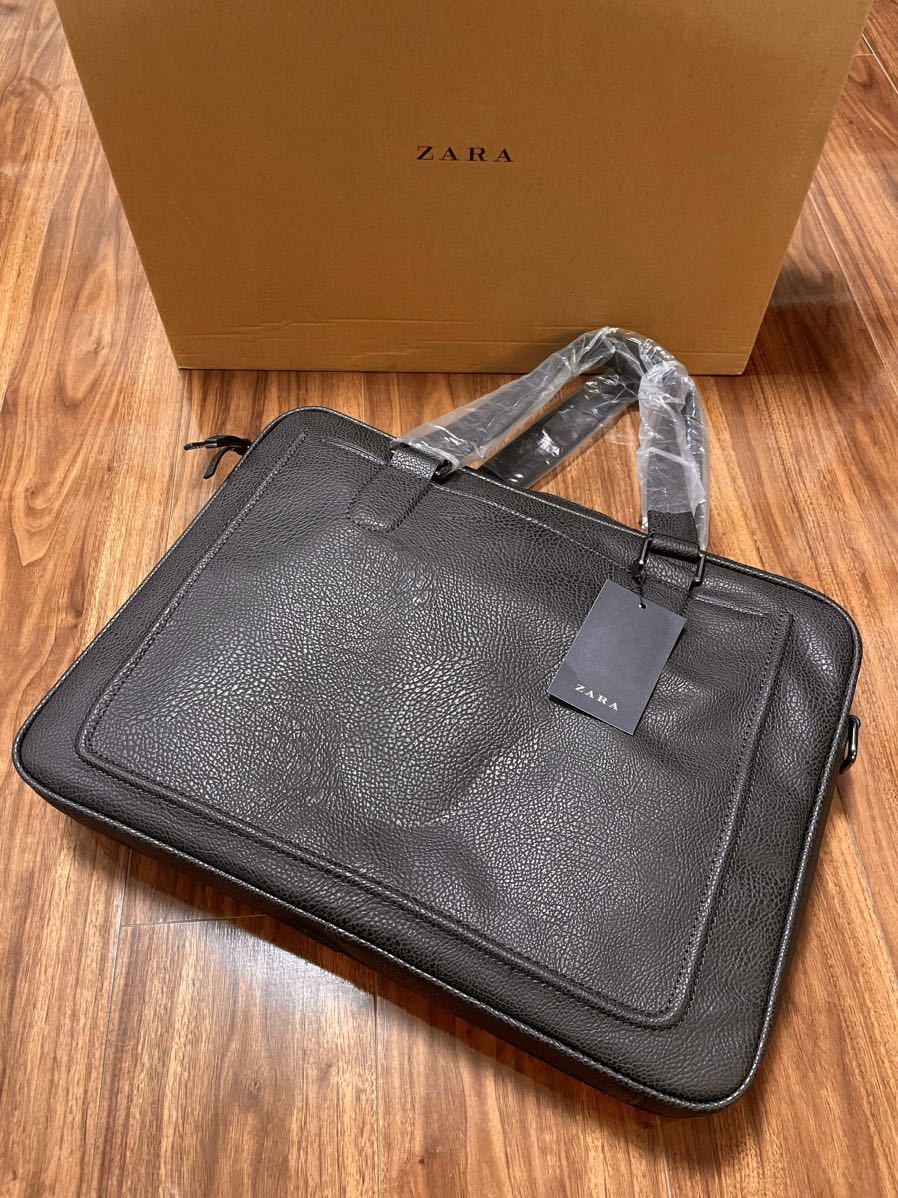 ★新品未使用★ZARA★ザラ★ビジネスバッグ★レザーバッグ★トートバッグ★ブリーフケース★カバン★ショルダー★2WAY拍卖