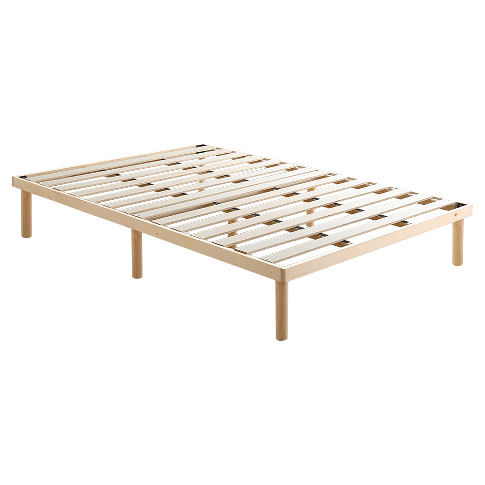 パイン材高さ2段階調整脚付きすのこベッド(ダブル) ASP-02D-NA ナチュラル拍卖