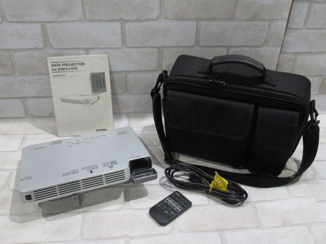 Ω 新DK3 0422♪ 保証有 CASIO【 XJ-S35 】カシオ データプロジェクター ランプ使用時間172h リモコン付拍卖