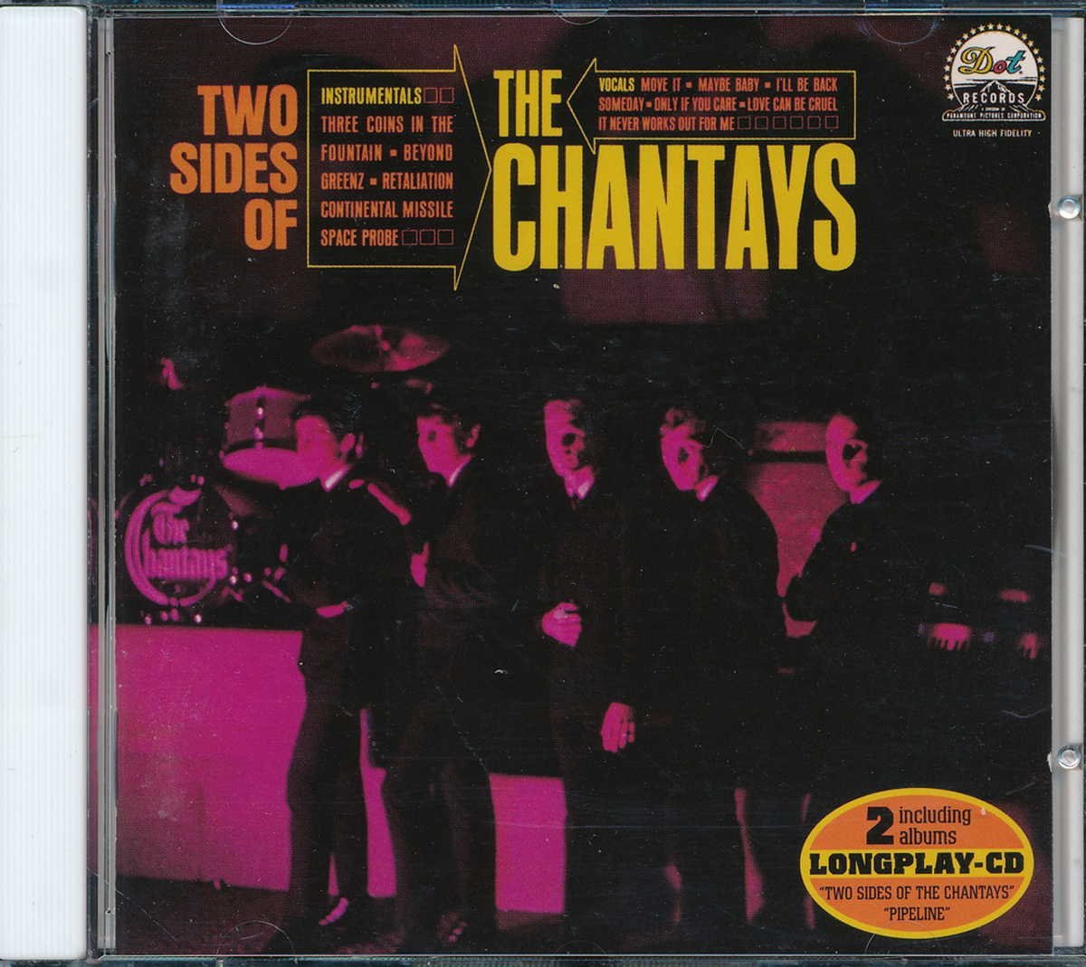エレキギター輸入盤┃シャンテイズ│ Chantays┃Two Sides Of The Chantays / Pipeline(輸入盤)┃REPERTOITE RR-4114│1990年┃管理7627拍卖