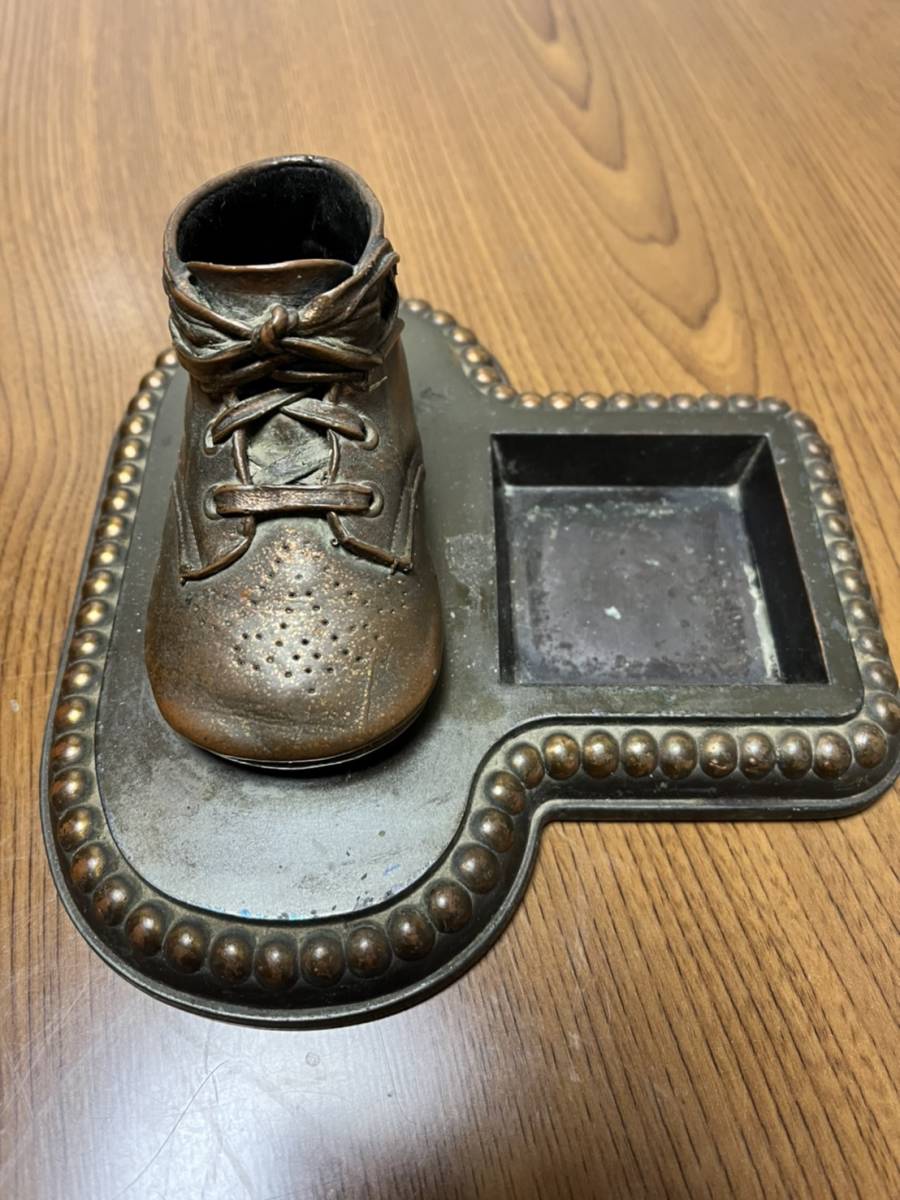 7◆◆アメリカ☆シアトル☆アンティークショップ☆灰皿★アッシュトレイ★置物★ブーツ★ペン立て◆◆66拍卖