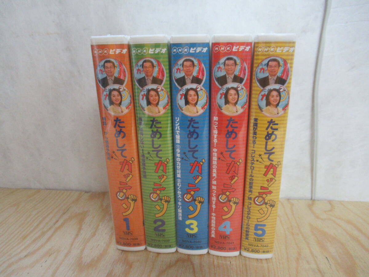 r03◇VHSビデオテープ【1期 ためしてガッテン1~5】一部シュリンク未開封 コレステロール 健康 ダイエットむくみ解消 立川志の輔 240226拍卖