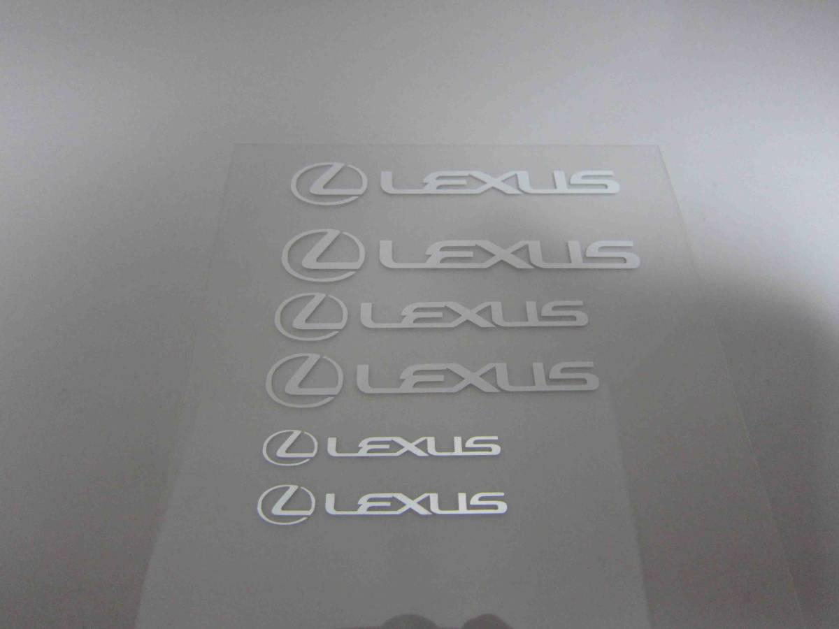 レクサス キャリパー ステッカー6枚ホワイト拍卖