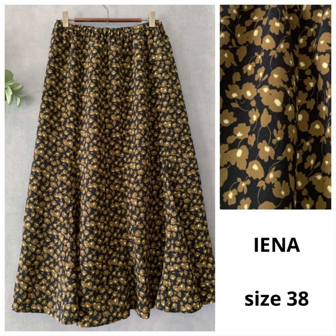 IENA 花柄フレアロングスカート ベイクルーズ ポリエステル拍卖