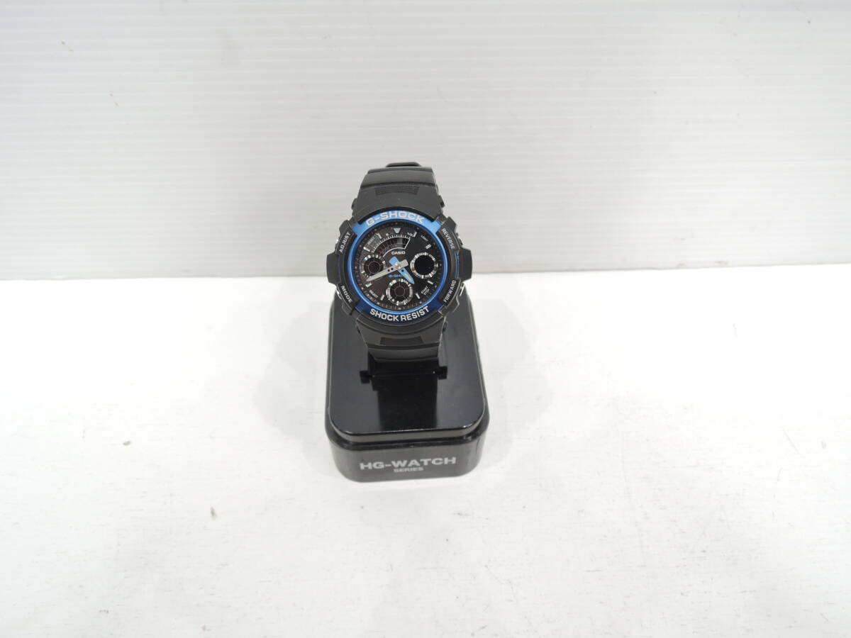 CASIO カシオ G-SHOCK AW-591 クオーツ デジアナ メンズ腕時計 黒×青 未確認 A3047拍卖