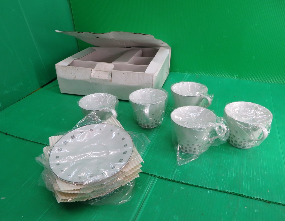 N-60■新品・未使用! GIVENCHY コーヒーセット カップ&ソーサー 5客セット 拍卖