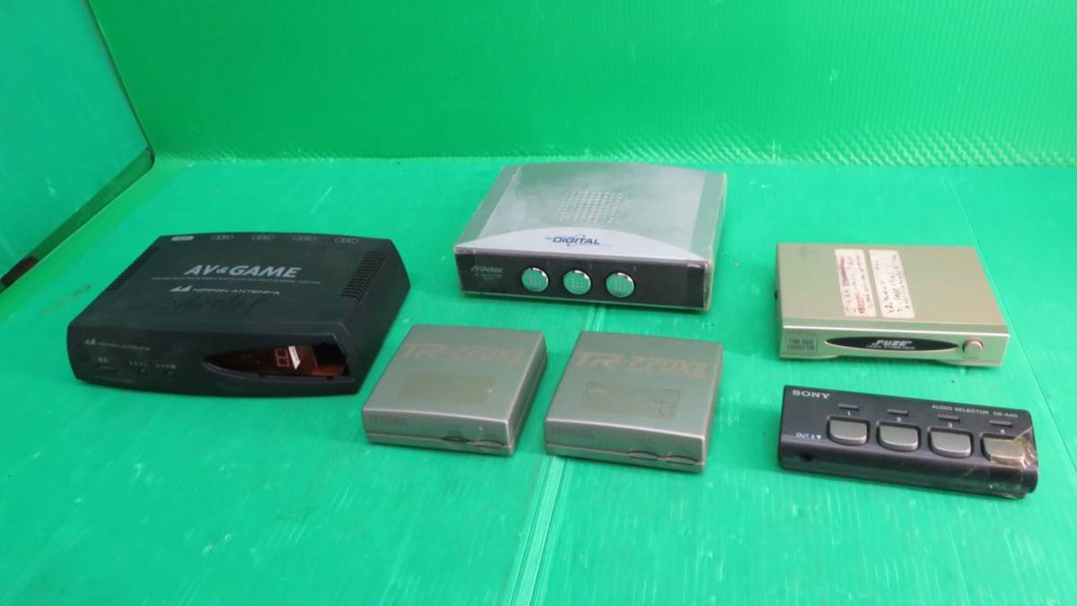 Z-3019■ジャンク!AVセレクター ビデオスタビライザー ビデオノイズスイーパー など 6点セット 動作未確認 現状渡し拍卖