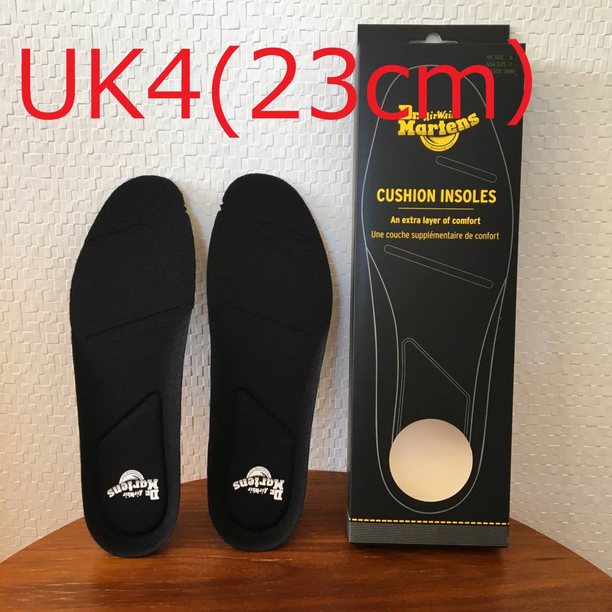 ● 送料¥230 ● 23cm(UK4)Dr.Martens ドクターマーチン CUSHION INSOLE クッションインソール サイズ調整 中敷き AD064001 新品 正規品拍卖