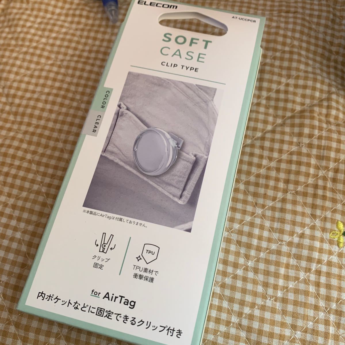 エレコム AirTag用アクセサリ クリップ付 ソフトケース クリア AT-UCCPCR@3941拍卖