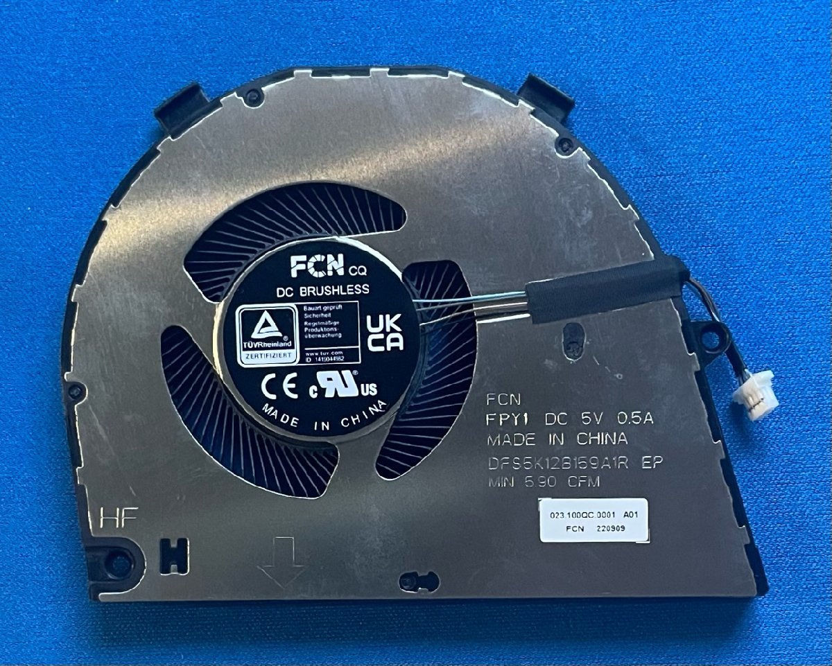 純正新品 DELL Inspiron 16 5620 5625等用 CPU冷却ファン DFS5K12B159A1R拍卖