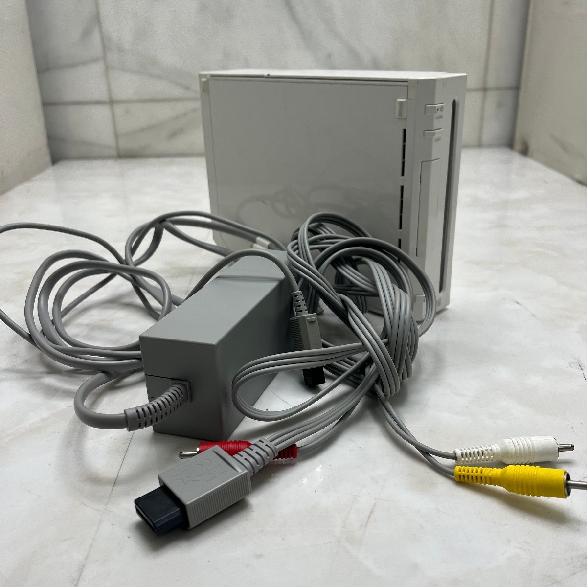 =M= Wii 任天堂 ニンテンドー Nintendo 本体 電源ケーブル 出力ケーブルのみ ホワイト =B-240246拍卖