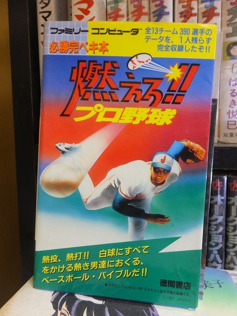 ゲーム攻略本 ファミコン 必勝完ペキ本 燃えろ プロ野球 ファミリーコンピューター 徳間書店拍卖