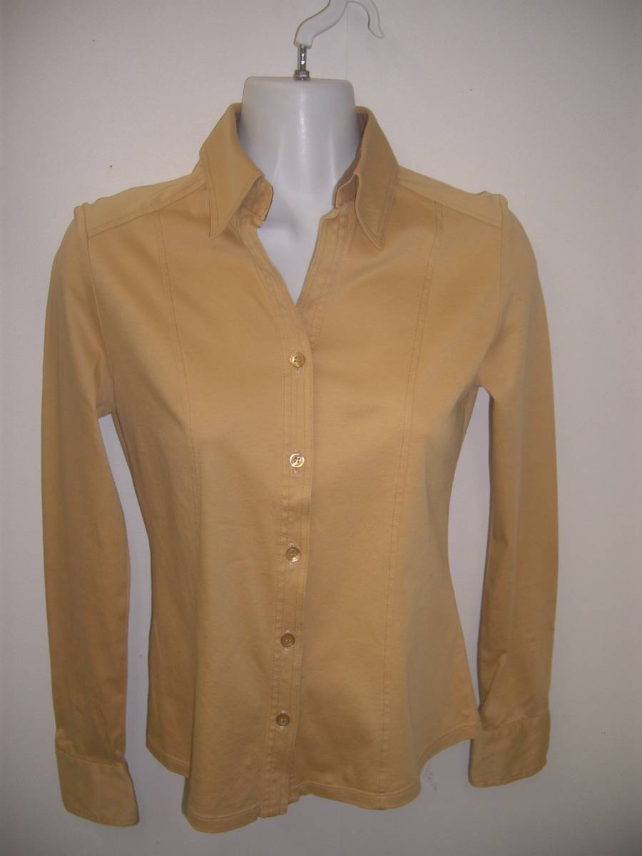 組曲(オンワード樫山)綿100%/シャツブラウス☆サイズ2拍卖