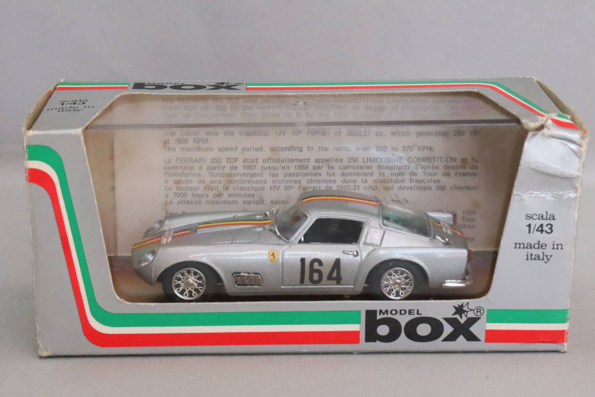 ボックスモデル 8431 フェラーリ 250 TDF ツール・ド・フランス 1958年(box Model 8431 Ferrari 250 TDF 58)1/43スケール、イタリア製拍卖