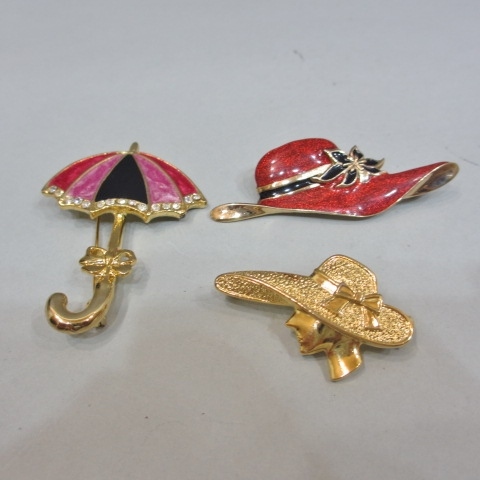 R ファッションブローチ 3個まとめて 約32.7g 現状品 売り切り 拍卖