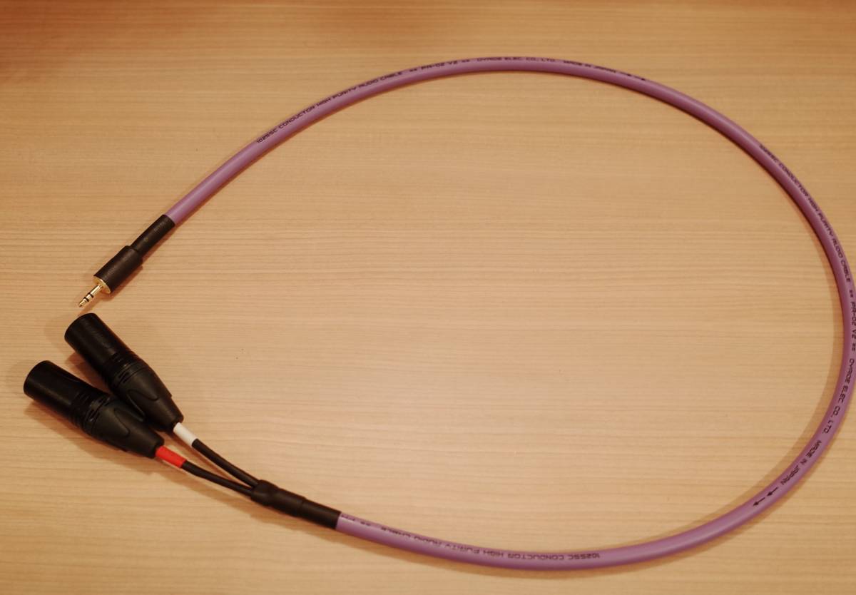 ★ Oyaide PA-02 V2 XLR 2オス-ステレオミニプラグ3.5mm 変換ケーブル 1m Yケーブル 金メッキ NC3MXX-B NYS231BG-LL ★拍卖