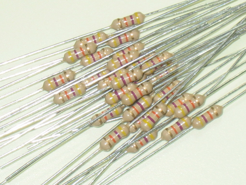 カーボン抵抗 1/4w 47kΩ 【1セット30本】拍卖