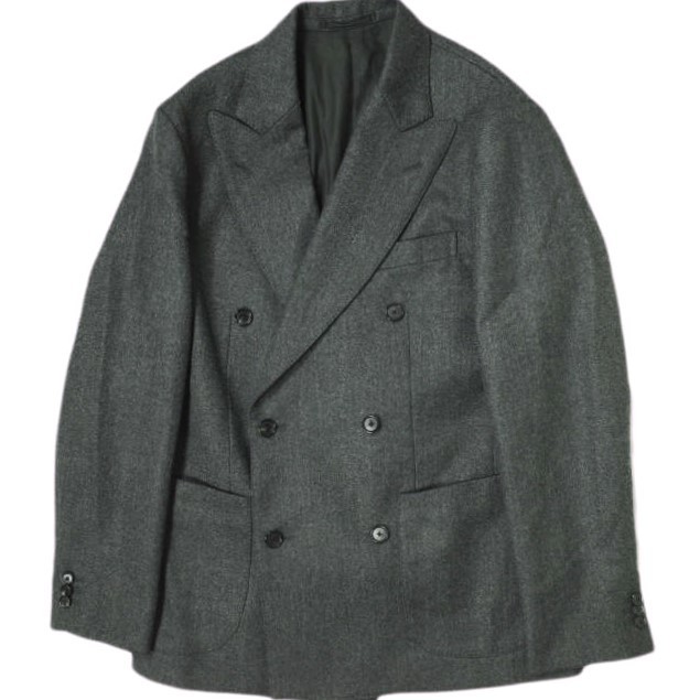 KAPTAIN SUNSHINE キャプテンサンシャイン 23AW 日本製 Double Breasted Jacket ダブルブレストジャケット KS23FJK04 34 CHARCOAL g15575拍卖