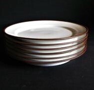 ロイヤルコペンハーゲン ドミノシリーズ 訳有品デナー用大皿6枚組1974~78年デンマーク製拍卖