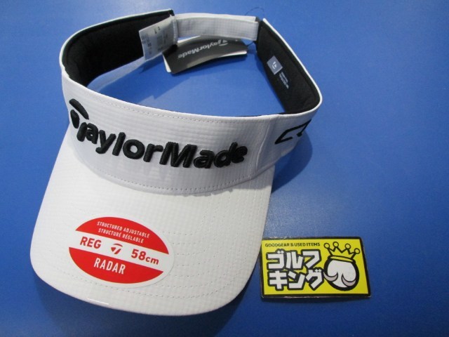 GK三好◆192【新品 バイザー】テーラーメイド TM24SS◆TK002◆ツアーレーダーバイザー◆WH◆ホワイト◆頭周り:約57-59cm◆現品限り◆拍卖