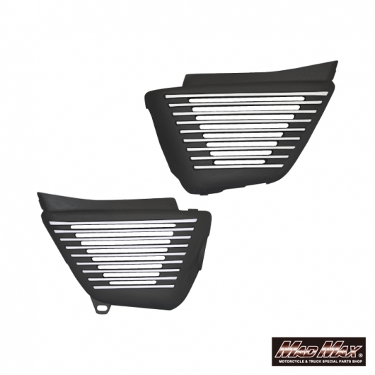 MADMAX ホンダ エイプ50 AC18 アルフインカバー APE50 サイドカバー (アルフィン) ブラック 削出し (MM19-0420-03) マッドマックス拍卖