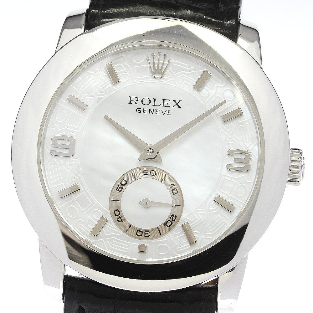 ロレックス ROLEX 5240/6 チェリーニ チェリニウム PT950 手巻き メンズ _801683拍卖
