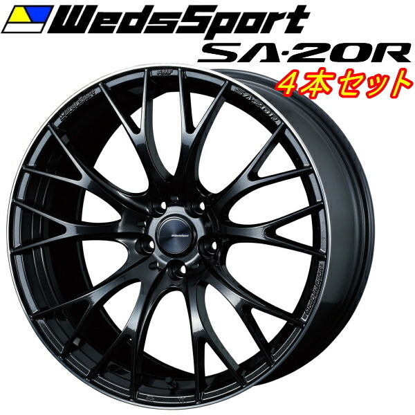WedsSport SA-20R ホイール4本 メタルブラックF 8.5-20インチ 5穴/PCD114.3 インセット+45拍卖