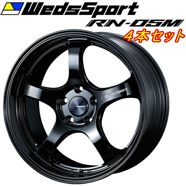 WedsSport RN-05M ホイール4本 グロスブラック 9.0-18インチ 5穴/PCD114.3 インセット+20拍卖