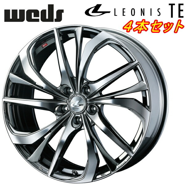 Weds LEONIS TE ホイール4本 ブラックメタルコート/ミラーカット 7.0-17インチ 5穴/PCD100 インセット+47拍卖
