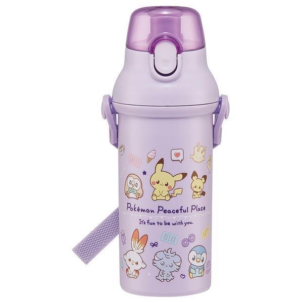 ポケットモンスター 水筒 ボトル 480ml 抗菌 食洗機対応 直飲み プラ ワンタッチ ポケピース 子供 子ども キッズ キャラクター スケーター拍卖