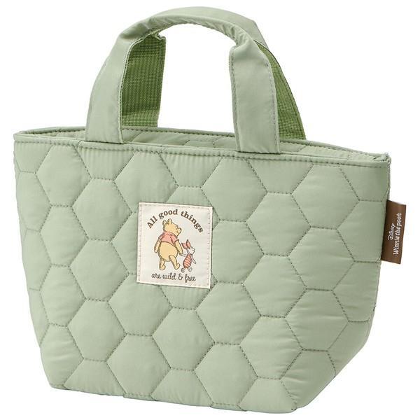 くまのプーさん キルティング生地ランチバッグ 保冷 保温 弁当バッグ ディズニー キャラクター スケーター拍卖