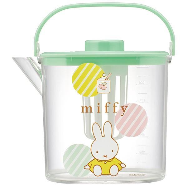 ミッフィー 茶漉し付冷茶ポット 冷水筒 熱湯OK 1.2L ピッチャー miffy パステル スケーター拍卖